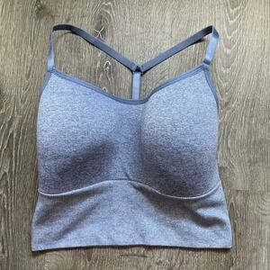 NWT PINK Active Victoria's Secret Seamless Lightly Lined Sports Bra Blue